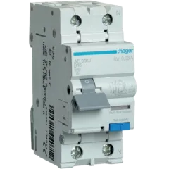 Hager 1P+N 6kA B 16A 30mA Дифференциальный автоматический выключатель Hager 1P+N 6kA B 16A 30mA Дифференциальный автоматический выключатель