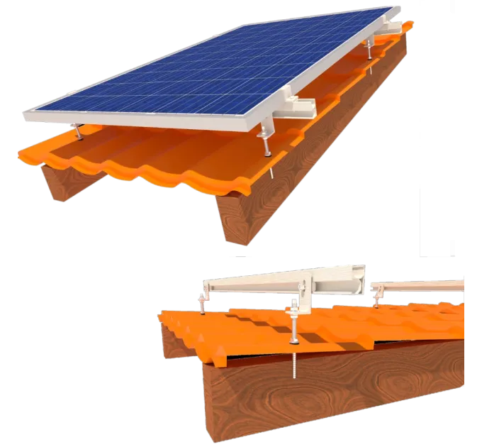InstallKit IK-XL-M-2 кріплення 2 сонячних панелей до 1145мм металочерепиця профнастил шифер Комплект