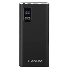 TITANUM 727S 20000mAh 22.5W Black Повербанк TITANUM 727S 20000mAh 22.5W Black Повербанк