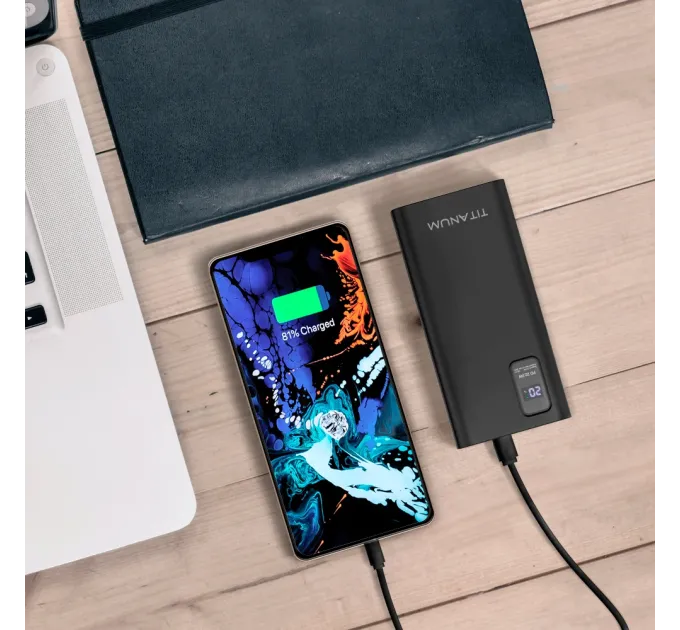 TITANUM 727S 20000mAh 22.5W Black Повербанк