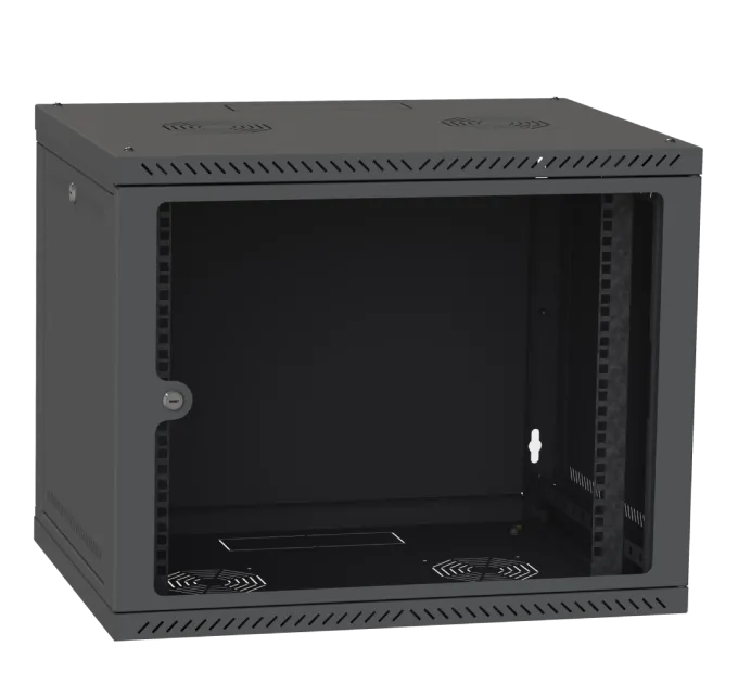 IPCOM 12U 600x450 Шкаф телекоммуникационный двери стекло (черный) IPCOM 12U 600x450 Шкаф телекоммуникационный двери стекло (черный)