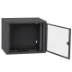 IPCOM 12U 600x450 Шкаф телекоммуникационный двери стекло (черный)