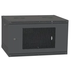 IPCOM 4U 600x350 Шафа телекомунікаційна двері перф (RAL9005)