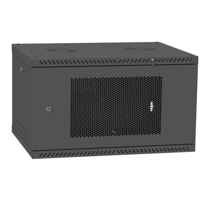 IPCOM 4U 600x350 Шафа телекомунікаційна двері перф (RAL9005) IPCOM 4U 600x350 Шафа телекомунікаційна двері перф (RAL9005)