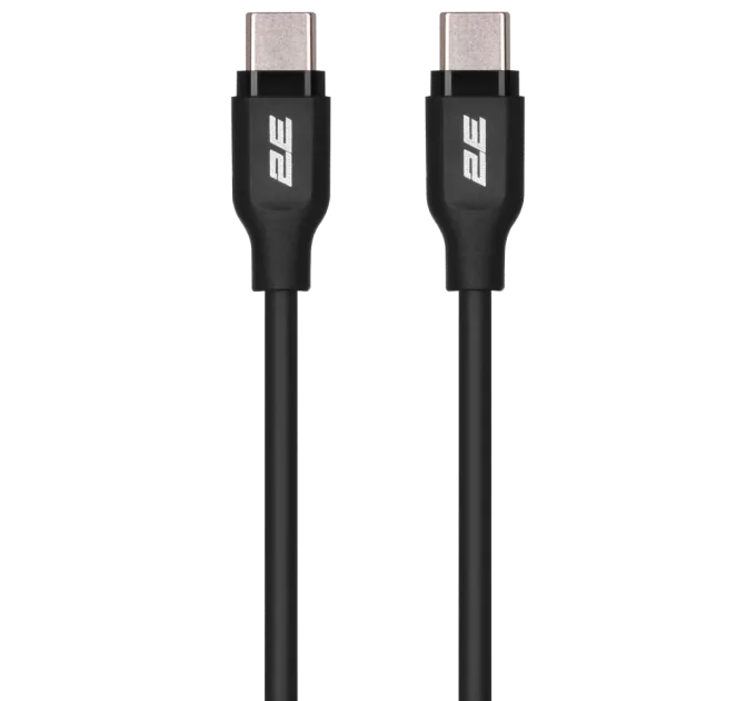 2E Type-C Glow USB-C > USB-C Кабель зарядки/синхронизации 1м 60Вт черный