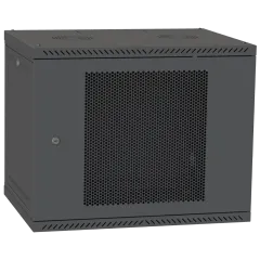 IPCOM 12U 600x450 Шафа телекомунікаційна двері перф(чорна)
