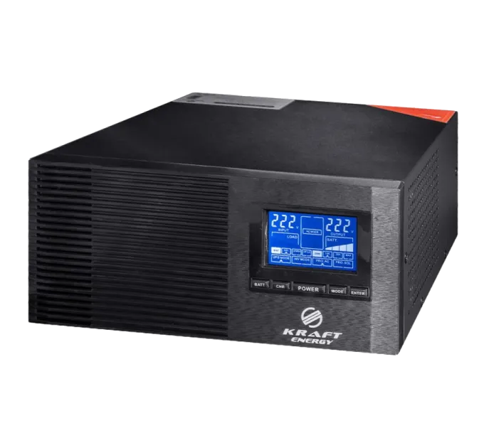 Kraft KRF-AVR1000VA/800W-12V Инвертор с ИБП Kraft KRF-AVR1000VA/800W-12V Инвертор с ИБП