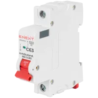 Enext e.mcb.stand.60.1.C63, 1р, 63А, C, 6кА Модульный автоматический выключатель