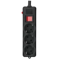 Gembird SPG3-G-15B-PRO Сетевой фильтр 4.5 м кабель 3 розеток Gembird SPG3-G-15B-PRO Сетевой фильтр 4.5 м кабель 3 розеток