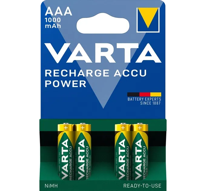 VARTA RECHARGEABLE ACCU 1000mAh Аккумулятор AAA