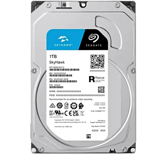 Seagate SkyHawk ST1000VX013 1Тб Жесткий диск внутренний Seagate SkyHawk ST1000VX013 1Тб Жесткий диск внутренний
