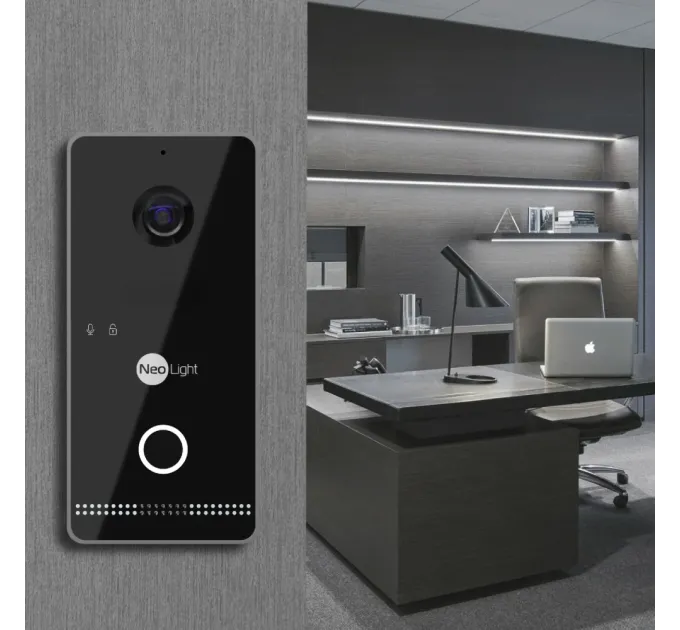 Neolight ALPHA Hybrid + OPTIMA IPW Black Комплект видеодомофона