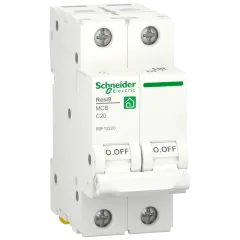 RESI9 20 А, 2P, крива С, 6кА Автоматичний вимикач Schneider Electric