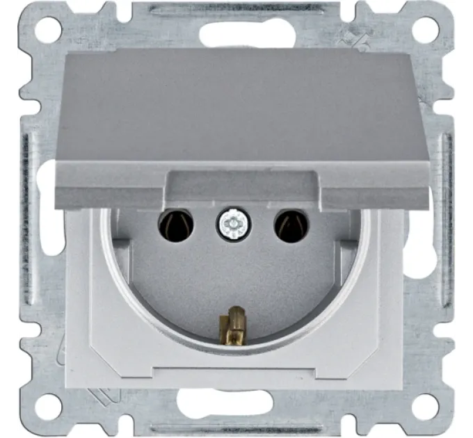 Hager Lumina WL1152 16А/230В Розетка із з/к з кришкою