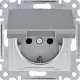 Hager Lumina WL1152 16А/230В Розетка із з/к з кришкою