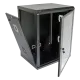 19"15U, 600х600х773 акриловое стекло,черный Шкаф