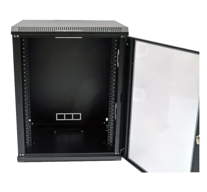 19"15U, 600х600х773 акриловое стекло,черный Шкаф