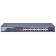 DS-3E0326P-E(B) 24-портовый неуправляемый POE коммутатор Hikvision DS-3E0326P-E(B) 24-портовый неуправляемый POE коммутатор Hikvision