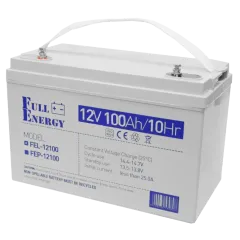 Full Energy FEL-12100 100А•ч 12В гелевая Свинцово-кислотная аккумуляторная батарея Full Energy FEL-12100 100А•ч 12В гелевая Свинцово-кислотная аккумуляторная батарея