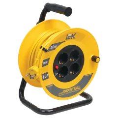 IEK Подовжувач-катушка 4гн 20м З/К УК20 т/з (3х1,5мм2) IP44