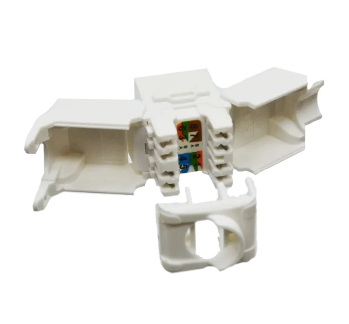 LW LW-KJ6A-04-C6A Модуль KeyStone RJ45 UTP, кат. 6a, без инструментов, Slim