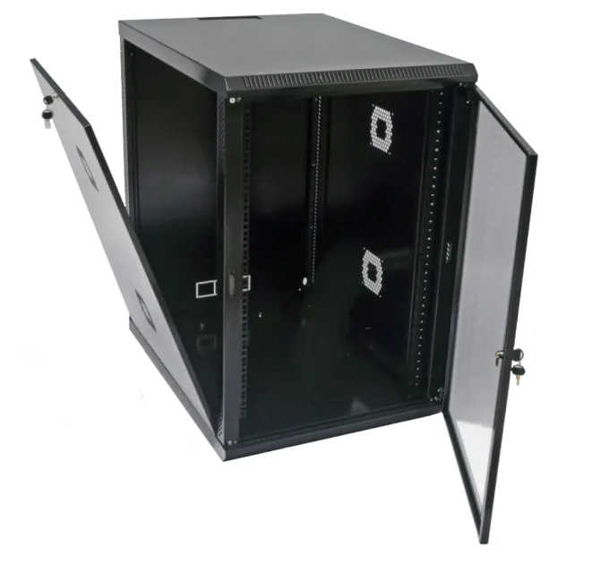 19", 18U Шкаф 600х800х907мм, акриловое стекло, черный
