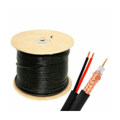 RG590-CU+2*0.75 PE ATIS Кабель комбінований (Коаксіал + живлення) бухта 305 м RG590-CU+2*0.75 PE ATIS Кабель комбінований (Коаксіал + живлення) бухта 305 м