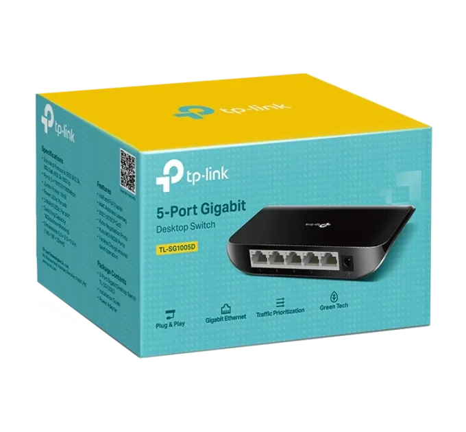 TP-Link TL-SG1005D 5-портовый гигабитный настольный коммутатор