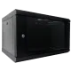 Hypernet WMNC-6U-FLAT-AC-BLACK Шафа коммутаційна настінна 6U 600x450 розбірна
