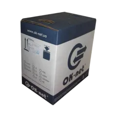 Кабель OK-NET (UTP мідь патчкордовий) КГПВ-ВП (100) 4*2*0,48 (U/UTP-cat.5E-SL patch AWG26, бухта 305